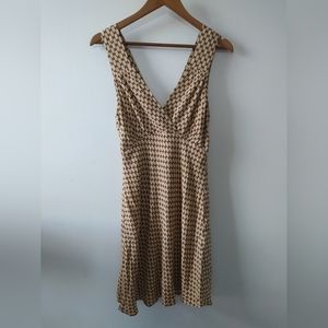 Dissh ADRIEN CHOCO WHEAT GEO MINI DRESS